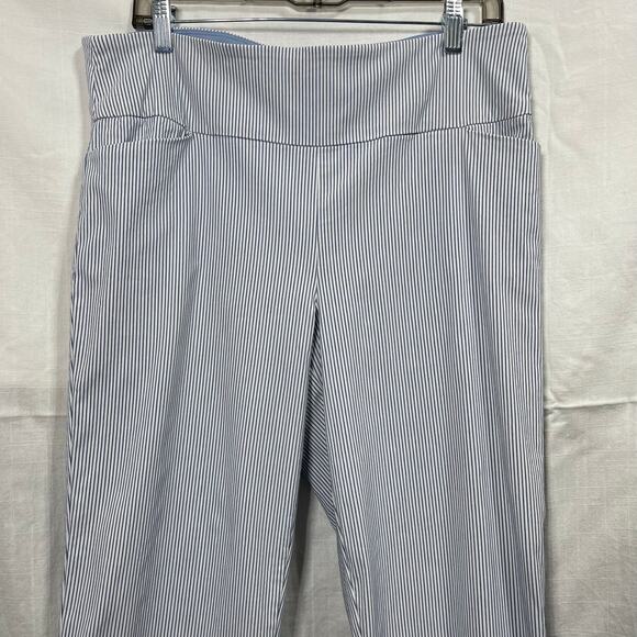 S.C. & CO Striped Capri Pants Pullon Elastic Waist Women's Sz 14 - Picture 3 of 7